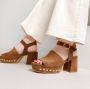 VIA VAI Iris North Sandalen Met Hak Beige Groen - Thumbnail 7