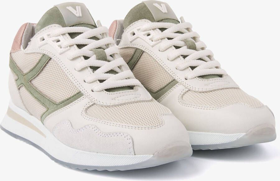 VIA VAI Nora Base Sneakers Beige Groen Roze