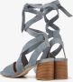 VIA VAI Polly Shade Sandalen Met Hak Blauw - Thumbnail 12