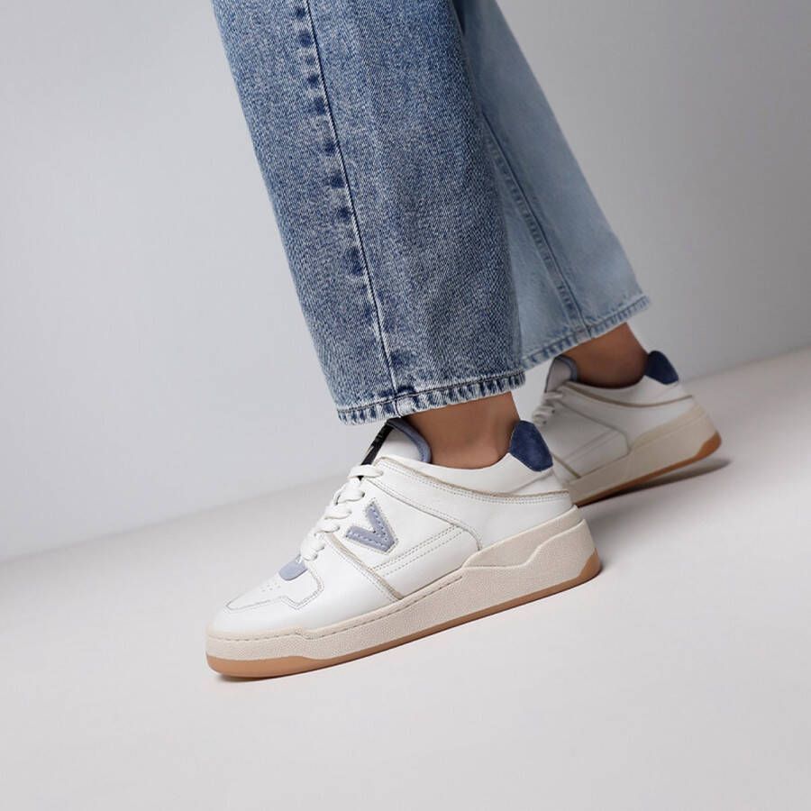 VIA VAI Sam Harlow Sneakers Leer Wit Blauw