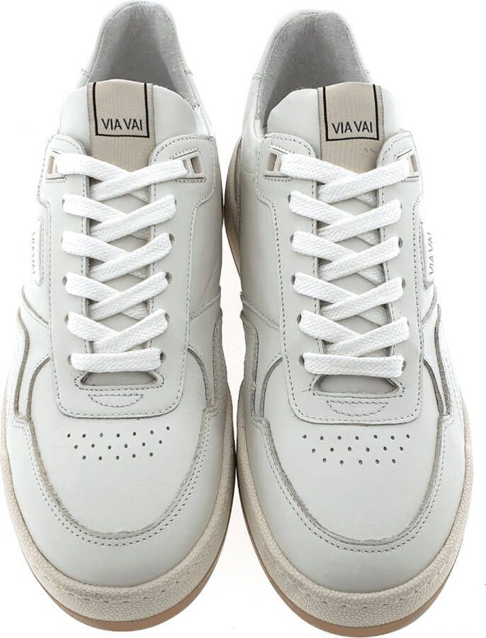 VIA VAI Sam Hudson Sneakers Leer Beige