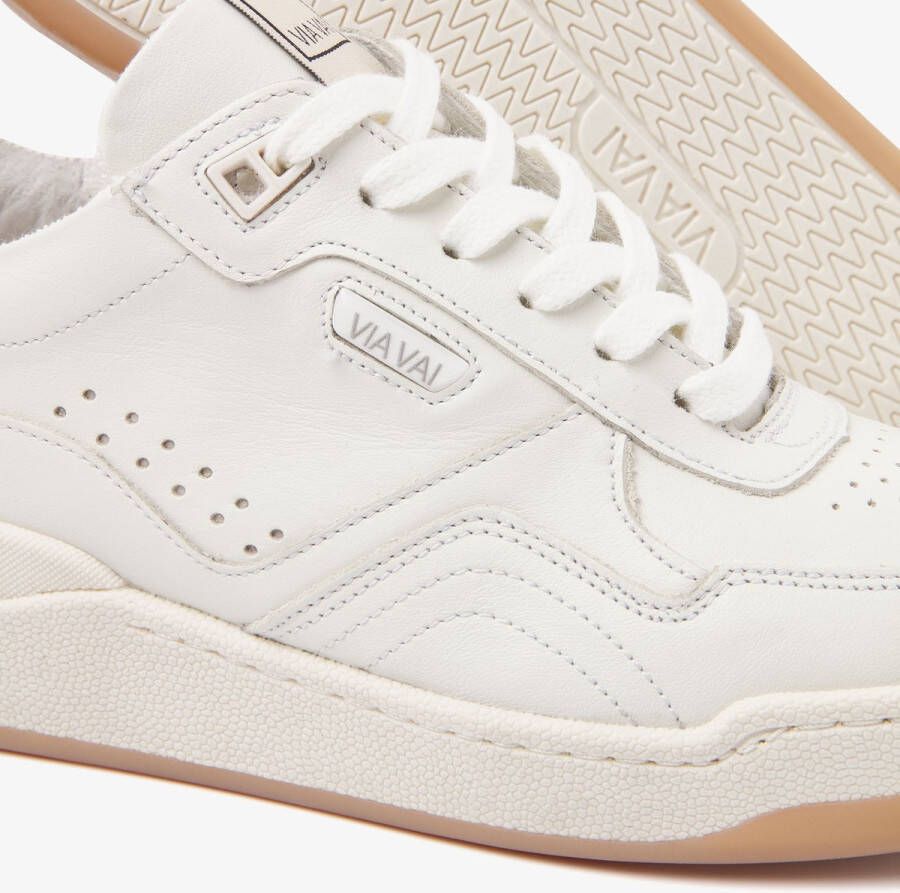 VIA VAI Sam Hudson Sneakers Leer Beige