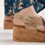 VIA VAI Sissel Raise | suède sleehak sandalen Beige Suede Sandalen met hak Dames - Thumbnail 10