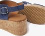 VIA VAI Sissel Raise Sandalen Met Sleehak Blauw - Thumbnail 7