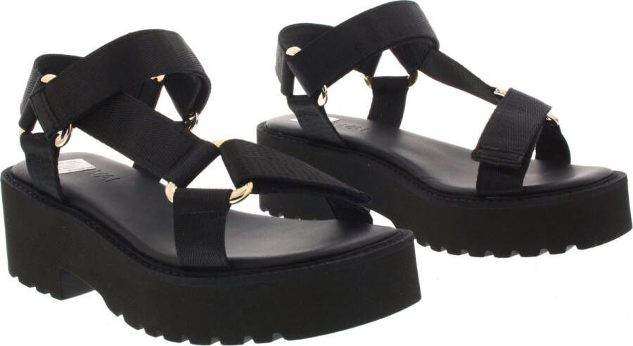 VIA VAI Teddy Bloom Sandalen Met Hak Zwart