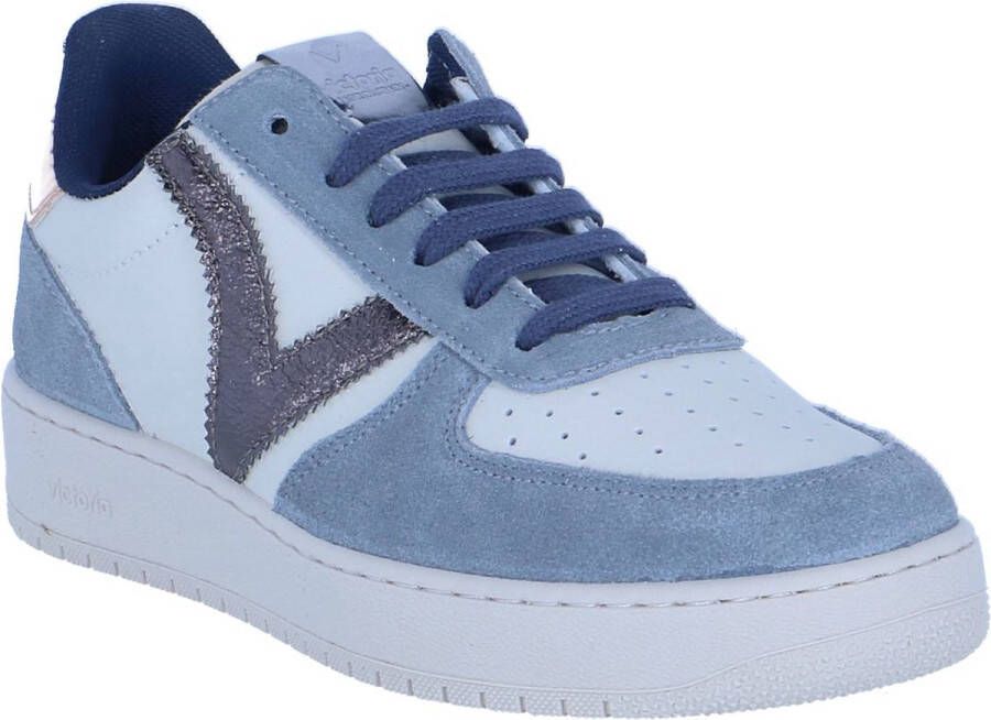 Victoria Metallic Splitleren Sneakers voor Vrouwen Blauw Dames - Foto 6