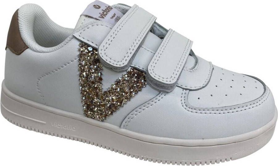 Victoria Meisjes Sneaker Wit Goud WIT