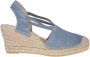 Vidorreta Blauw Espadrilles Openhiel - Thumbnail 2