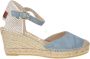 Vidorreta Blauwe Espadrilles Sleehak - Thumbnail 2