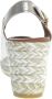 VIGUERA Espadrilles Dames Damesschoenen Leer Sleehak Hoogte 2013 met Goud - Thumbnail 11