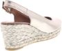 VIGUERA Espadrilles Dames Damesschoenen Leer Sleehak Hoogte 2013 met Goud - Thumbnail 4