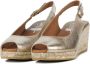 VIGUERA Espadrilles Dames Damesschoenen Leer Sleehak Hoogte 2013 met Goud - Thumbnail 8