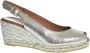 VIGUERA Espadrilles Dames Damesschoenen Leer Sleehak Hoogte 2013 met Goud - Thumbnail 10