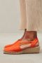 VIGUERA Espadrilles Dames Damesschoenen Suède Blokhak Hoogte 1825 sue Oranje - Thumbnail 7