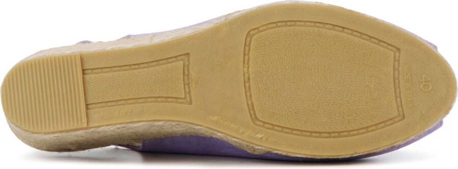 VIGUERA Espadrilles Dames Damesschoenen Suède Sleehak Hoogte 2013 Lila