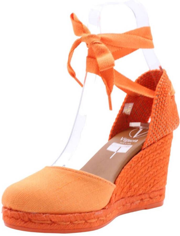 VIGUERA Peep Toe Peep Heel Orange