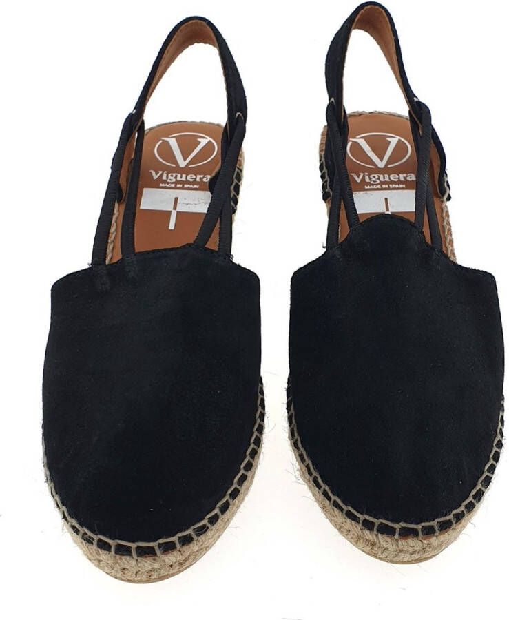 VIGUERA Vitelo Black 1825 Dames Espadrilles Zwart