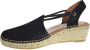 VIGUERA Vitelo Black 1825 Dames Espadrilles Zwart - Thumbnail 6