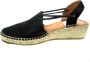 VIGUERA Vitelo Black 1825 Dames Espadrilles Zwart - Thumbnail 7