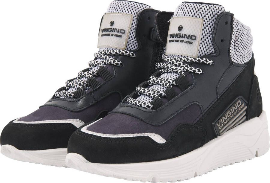 Vingino Celso mid Sneaker Jongens Black