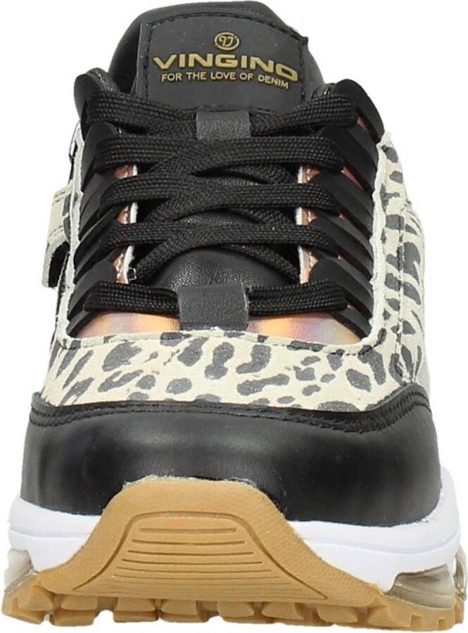 Vingino Fenna II sneakers zwart Leer