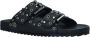 VINGINO Lizza leren slippers met studs zwart Meisjes Leer 36 - Thumbnail 10