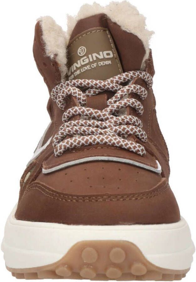 Vingino Max Mid sneakers cognac Leer Heren