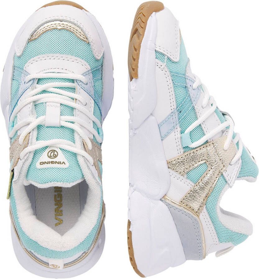 Vingino Odilia Sneakers Leren Sneaker Meisjes Blauw