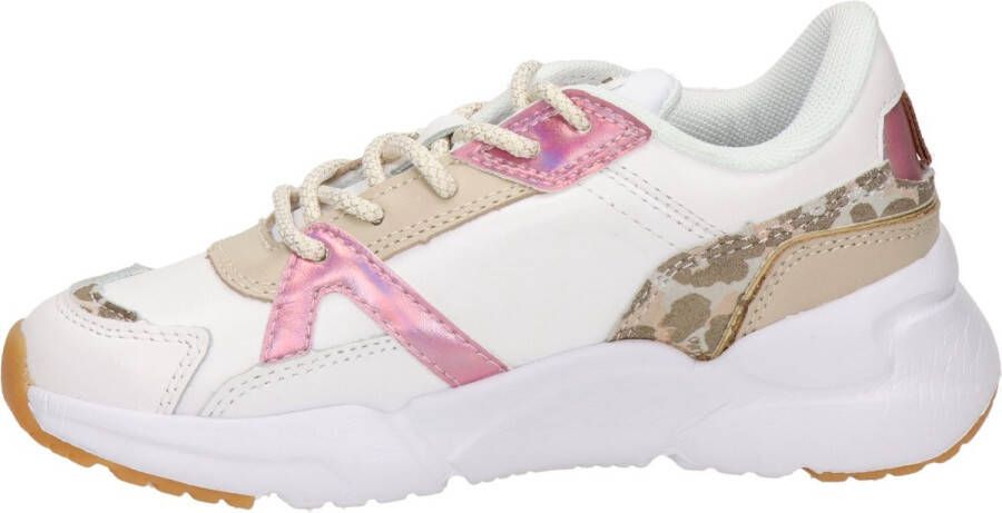 Vingino Odlia meisjes sneaker. Wit multi