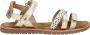 VINGINO Olivia leren sandalen goud metallic Leer Dierenprint 39 - Thumbnail 5