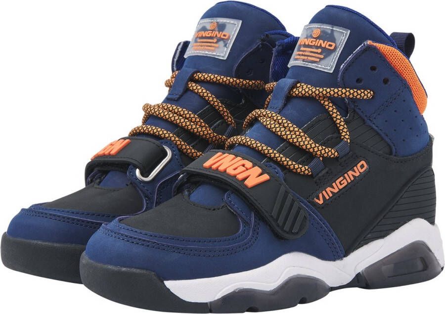 Vingino Raoul Mid jongens sneaker Blauw