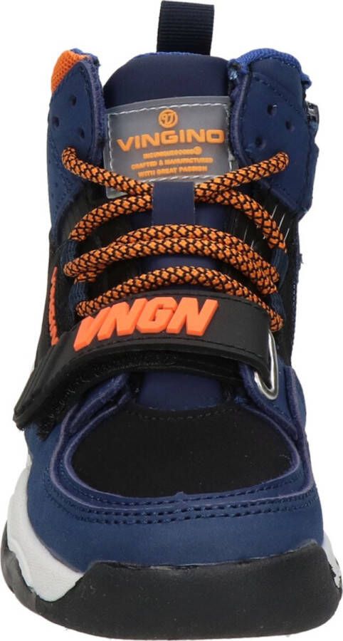 Vingino Raoul Mid sneakers blauw Leer Heren