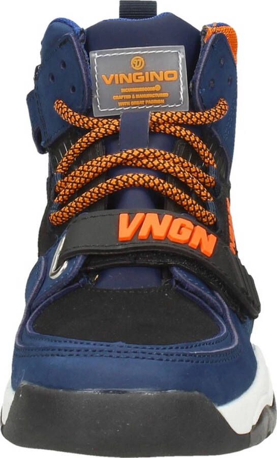 Vingino Raoul Mid sneakers blauw Leer Heren