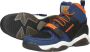 Vingino Raoul Mid leren sneakers donkerblauw - Thumbnail 11