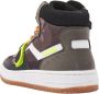 Vingino Rens Mid Velcro Hoge sneakers Leren Sneaker Jongens Kids Groen - Thumbnail 8