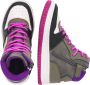 Vingino Senne Mid leren sneakers donkergrijs multi - Thumbnail 5