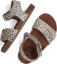 Vingino Tavi leren sandalen met dierenprint ecru - Thumbnail 9