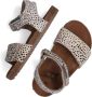 VINGINO Tavi leren sandalen met dierenprint wit zwart Leer Dierenprint 31 - Thumbnail 3