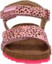 Vingino Tavi leren sandalen met dierenprint roze - Thumbnail 12