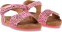 Vingino Tavi leren sandalen met dierenprint roze - Thumbnail 15