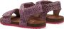 Vingino Tavi leren sandalen met dierenprint roze - Thumbnail 6