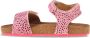 Vingino Tavi leren sandalen met dierenprint roze - Thumbnail 8