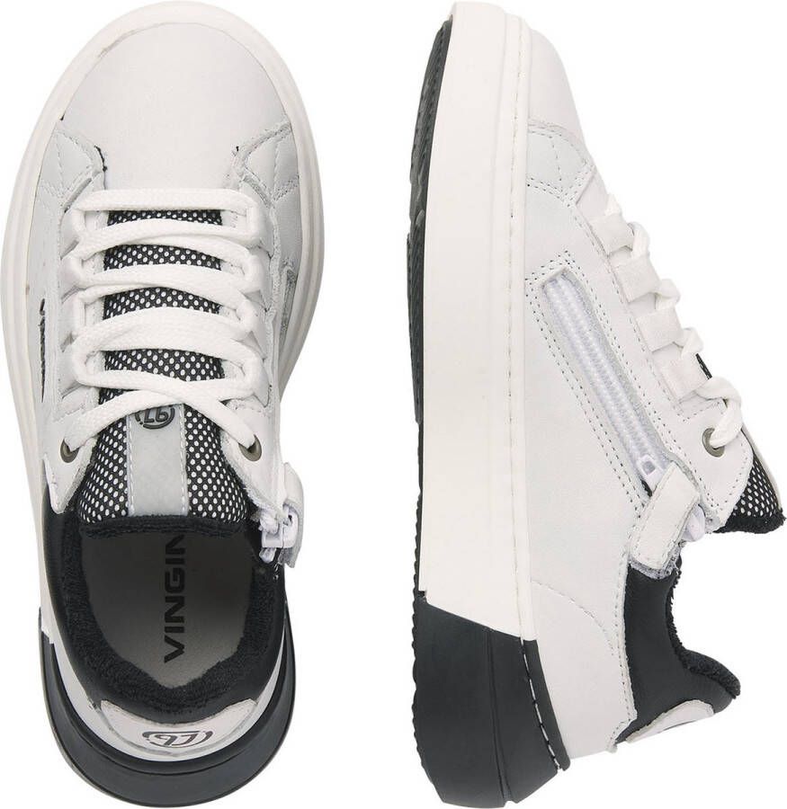 Vingino Vince Lage sneakers Leren Sneaker Meisjes Wit