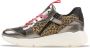 Vingino Zetta leren sneakers met panterprint roze metallic - Thumbnail 4