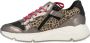 Vingino Zetta leren sneakers met panterprint roze metallic - Thumbnail 8