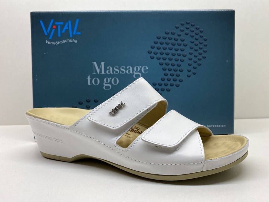 Vital -Dames slipper Eva-Nappa Weiss 12541 slipper muiltje wit - Foto 8