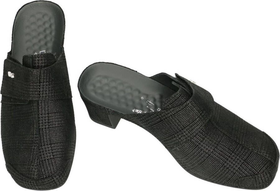 Vital -Dames zwart slippers & muiltjes