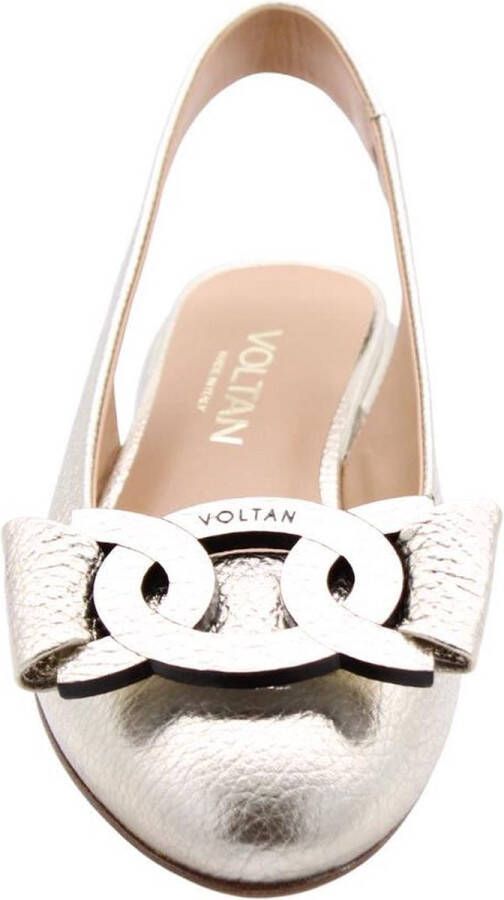 Voltan Peep Toe Peep Heel Gold