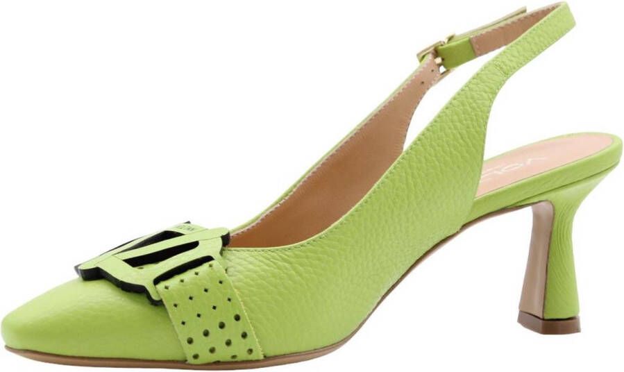 Voltan Peep Toe Peep Heel Green