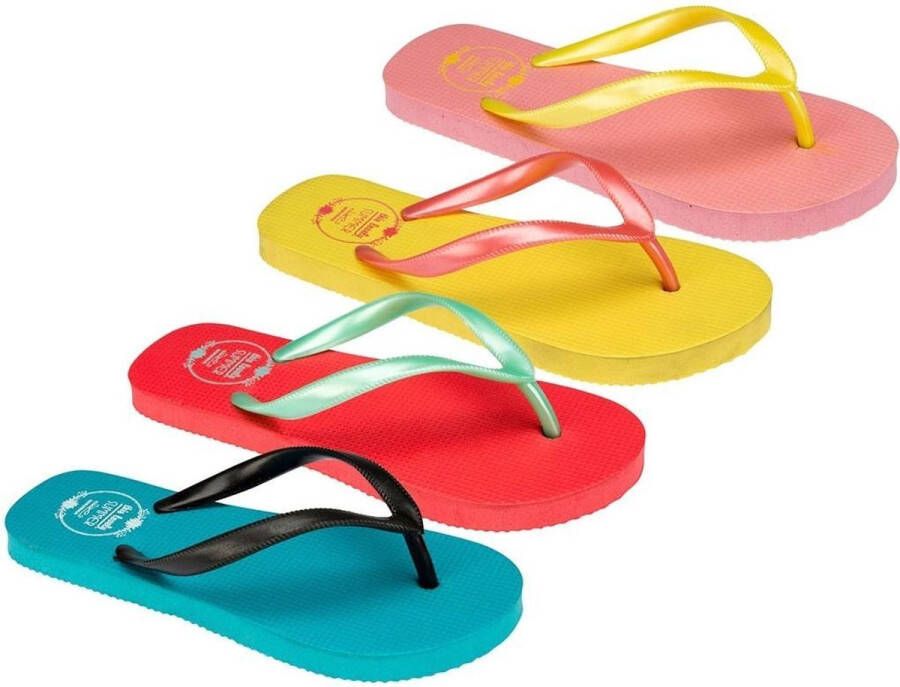 Waimea Teenslippers Junior Print Geel Roze - Foto 2